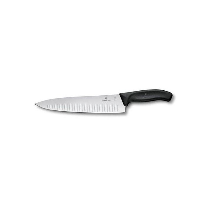 Victorinox Swiss Classic 25cm Carving Knife Fluted - Black